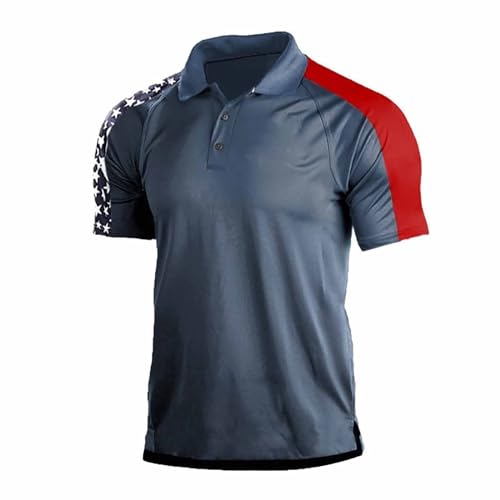 Men's Short Sleeve Zipper Polo Shirt S343152