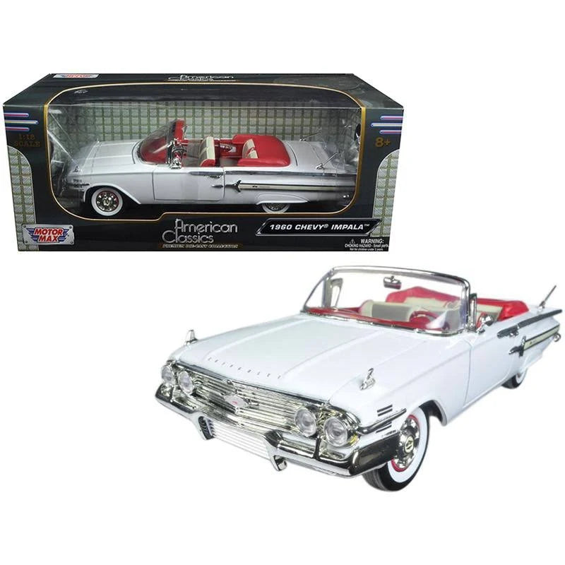 White 1/18 Diecast Model Car C7776