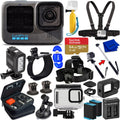 HERO10 Black Camcorder with 64GB microSD, 2 Batteries, Charger, Underwater Housing, LED Light Kit, Carry Case J18646