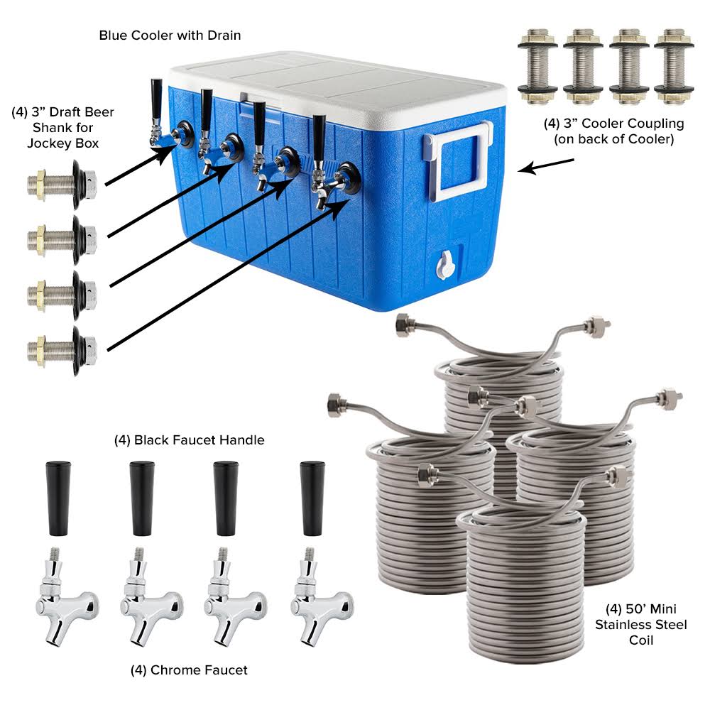 50& Coils Faucet Hardware Kit Jockey Box B89377