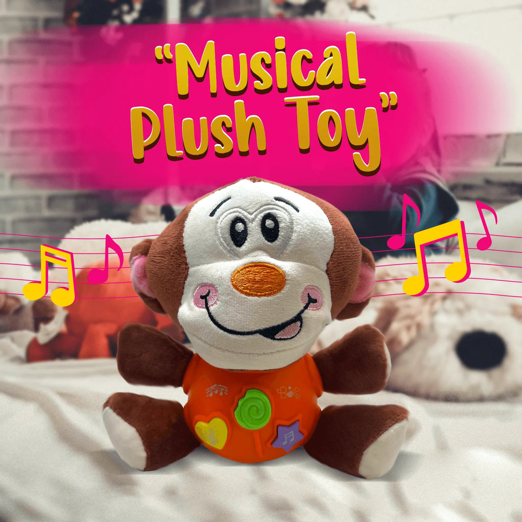 Plush Monkey Baby Toy W9657