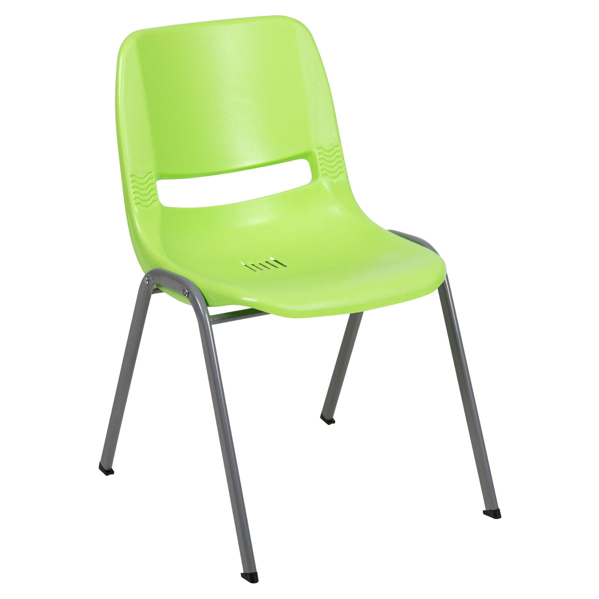 Green Ergonomic Shell Stack Chair J5057