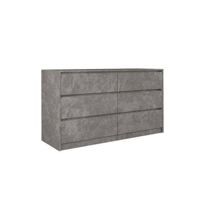 Concrete 6-Drawer Chest of Drawers N586