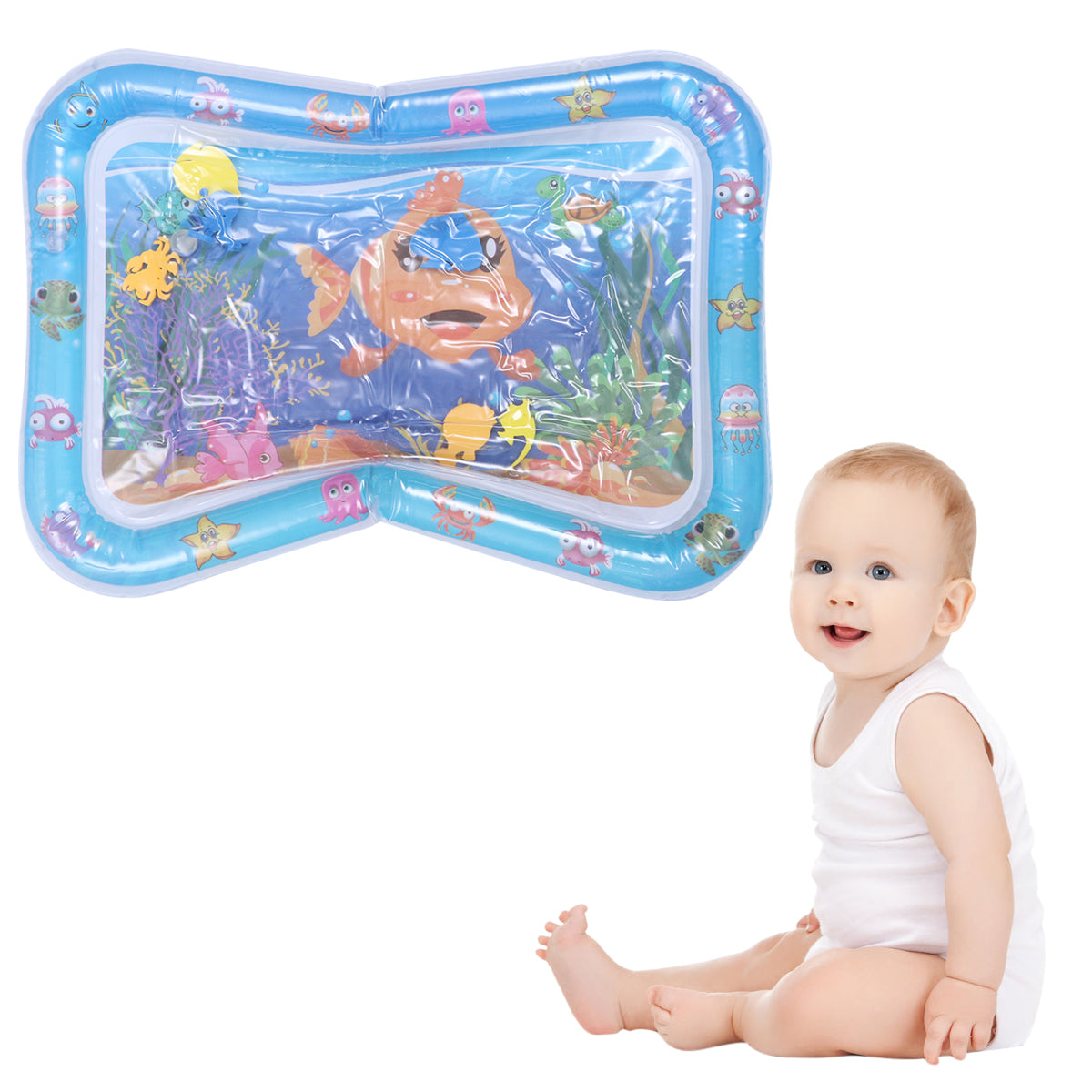 Inflatable Crawling Cushion Water Play Mat (Blue) B4705