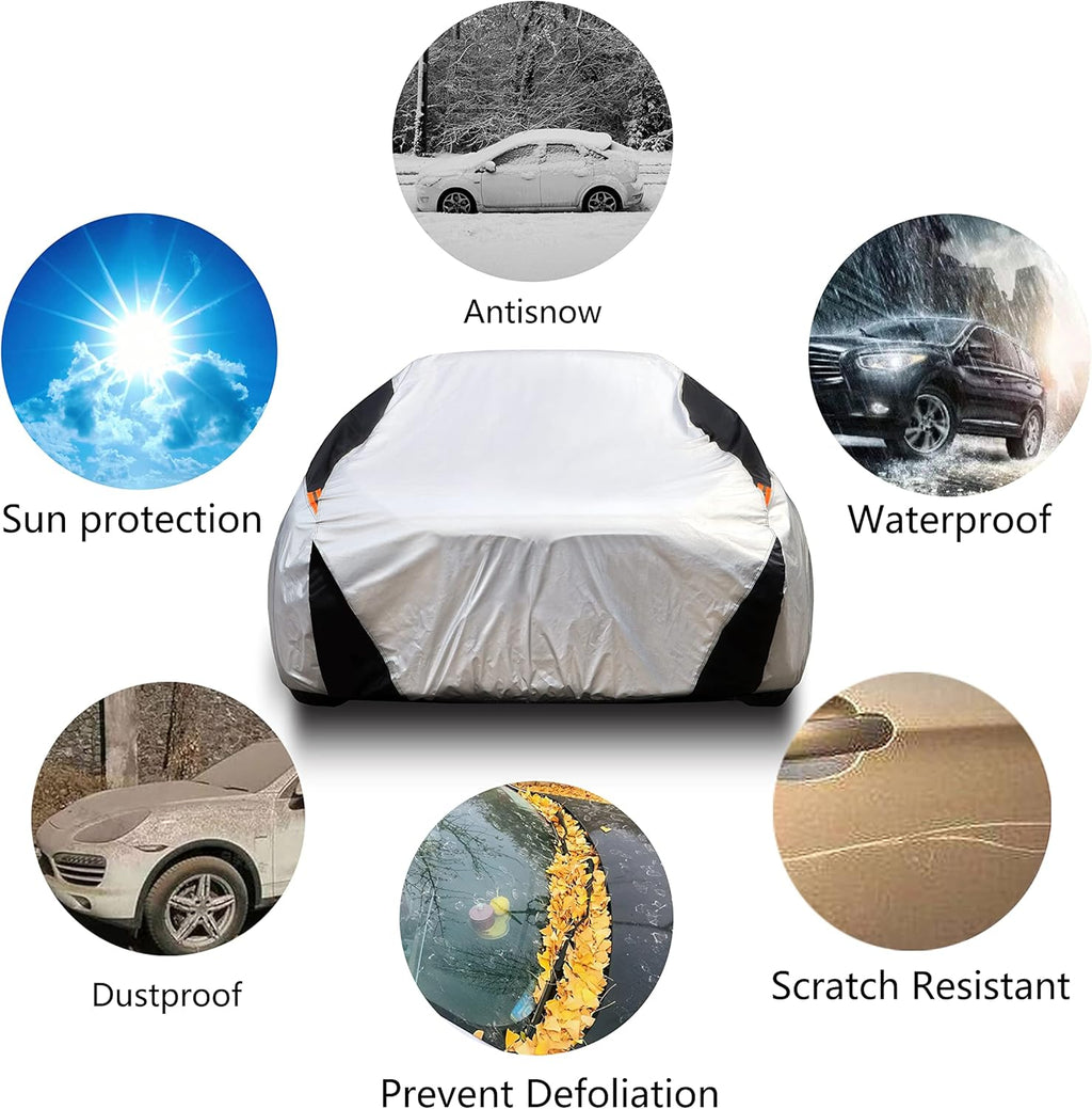 6 Layers Cotton Car Cover for Sedan Up to 177 M Q334