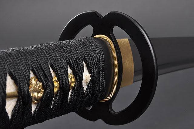 Black 1095 Carbon Steel Samurai Katana Sword G74643