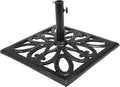 22-Inch Square Cast Iron Umbrella Base D287368