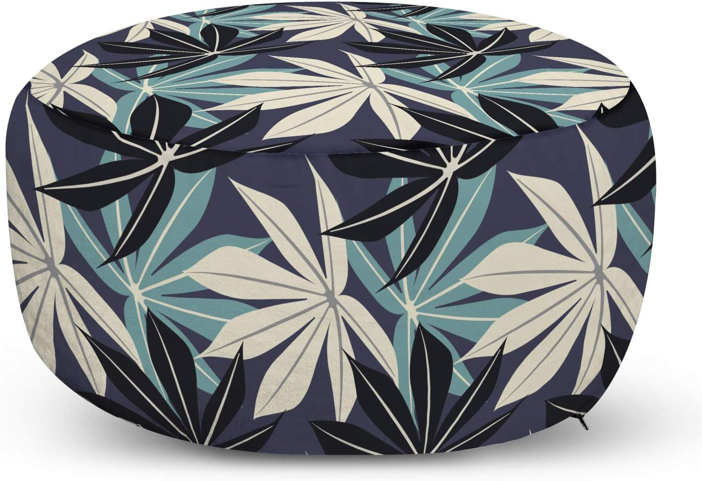 Vermilion Green Decorative Ottoman with Removable Cover B330624