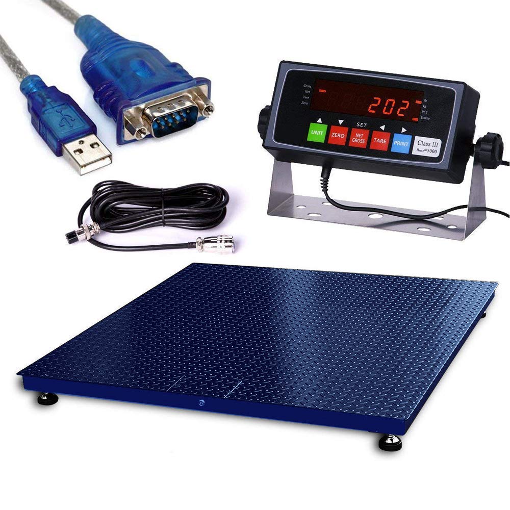 Heavy Duty Industrial Pallet Floor Scale with Digital Display Indicator (36x36) A664355