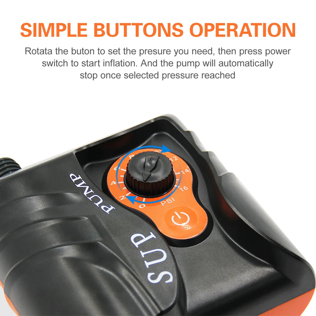 16 PSI Electric Inflation Air Pump with 6 Nozzles P181838
