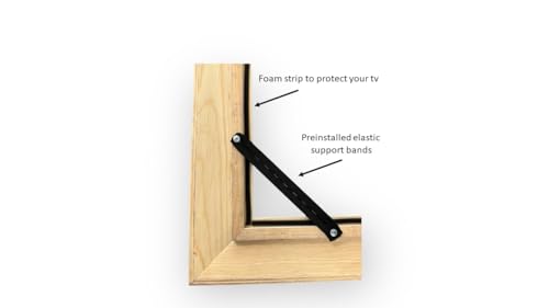 Dark Walnut Finish Wood TV Frame for 55 and 65 inch TVs U55280