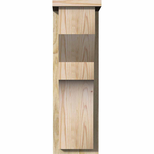 Monterey Rough Sawn Corbel with Backplate, Douglas Fir M599
