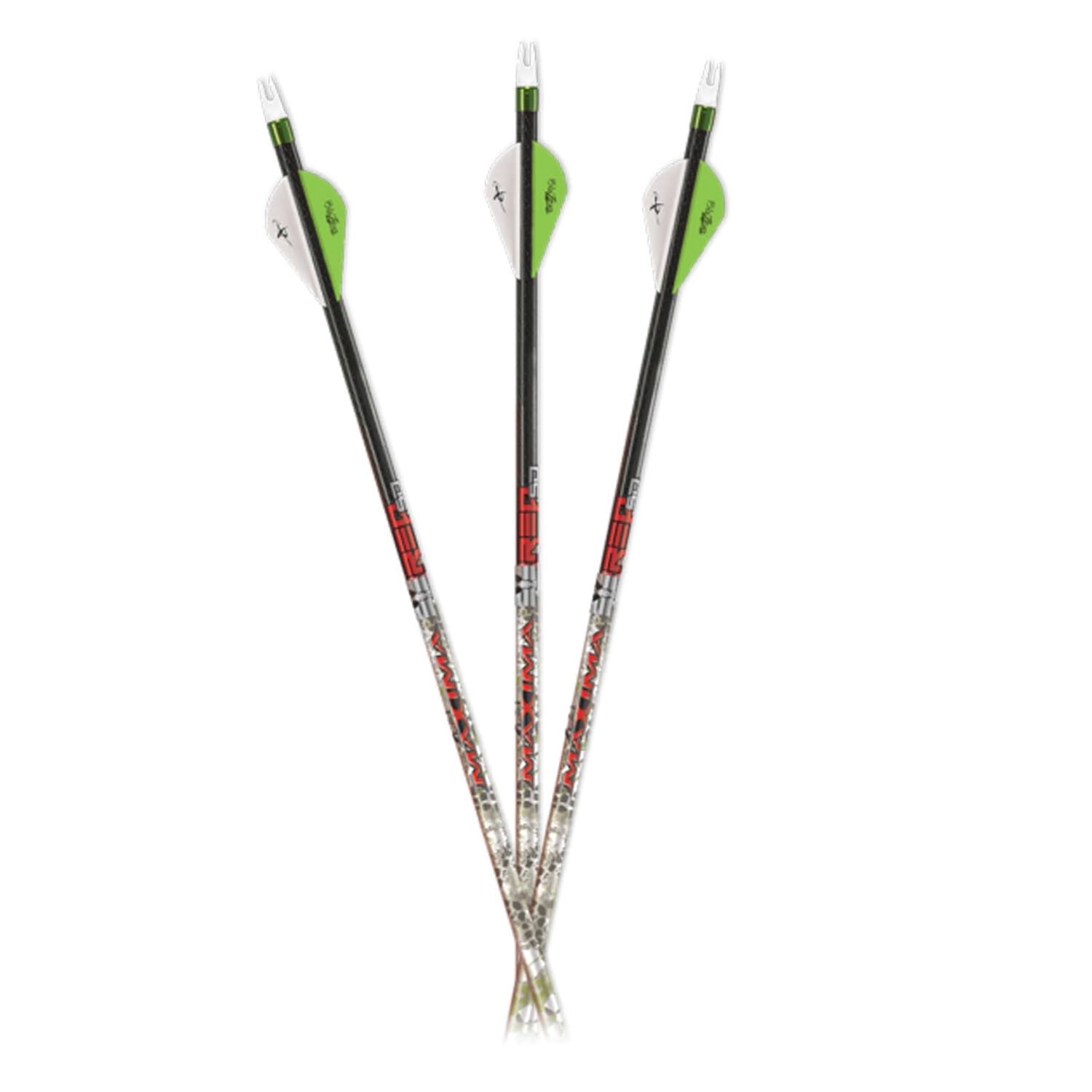 12Pk Carbon Express Maxima Red Badlands SD 350 Shafts T33285