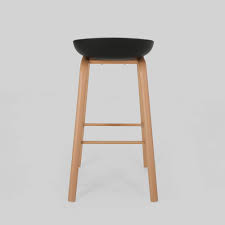 Set of 2 Black Modern Barstool J504344