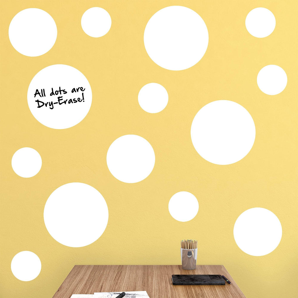 White Message Dots Removable Wall Decals R998