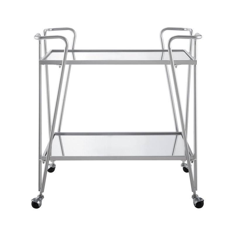 Silver Mid-Century Bar Cart L6947