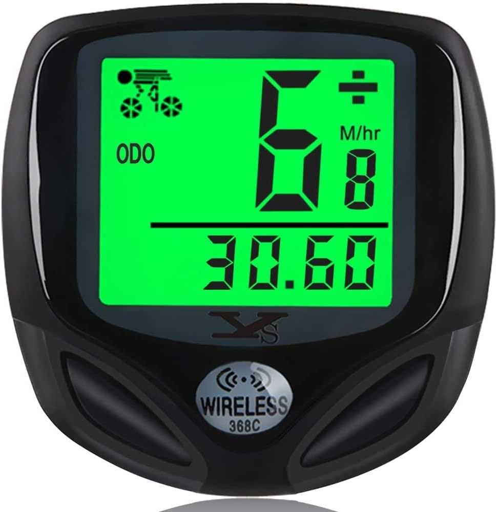 Waterproof Wireless Bicycle Speedometer with LCD Backlight Display X833935