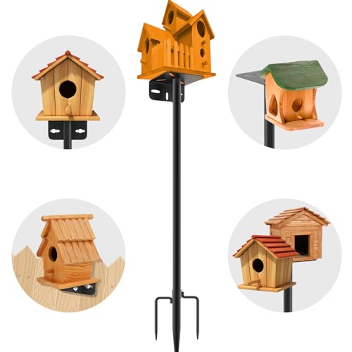2 Pack 80 Inch Adjustable Bird Feeder Pole F77637