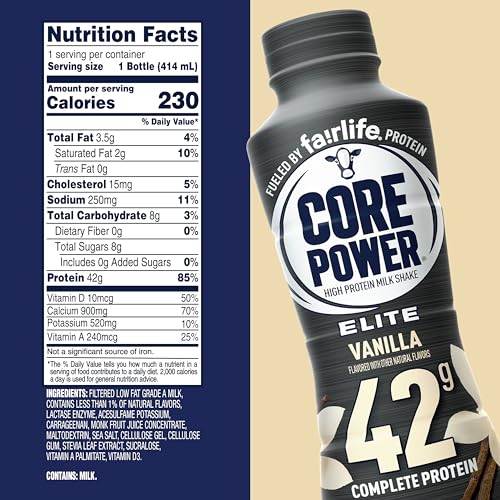 Vanilla High Protein Shake, 42g, 14oz, 12 Pack A50539
