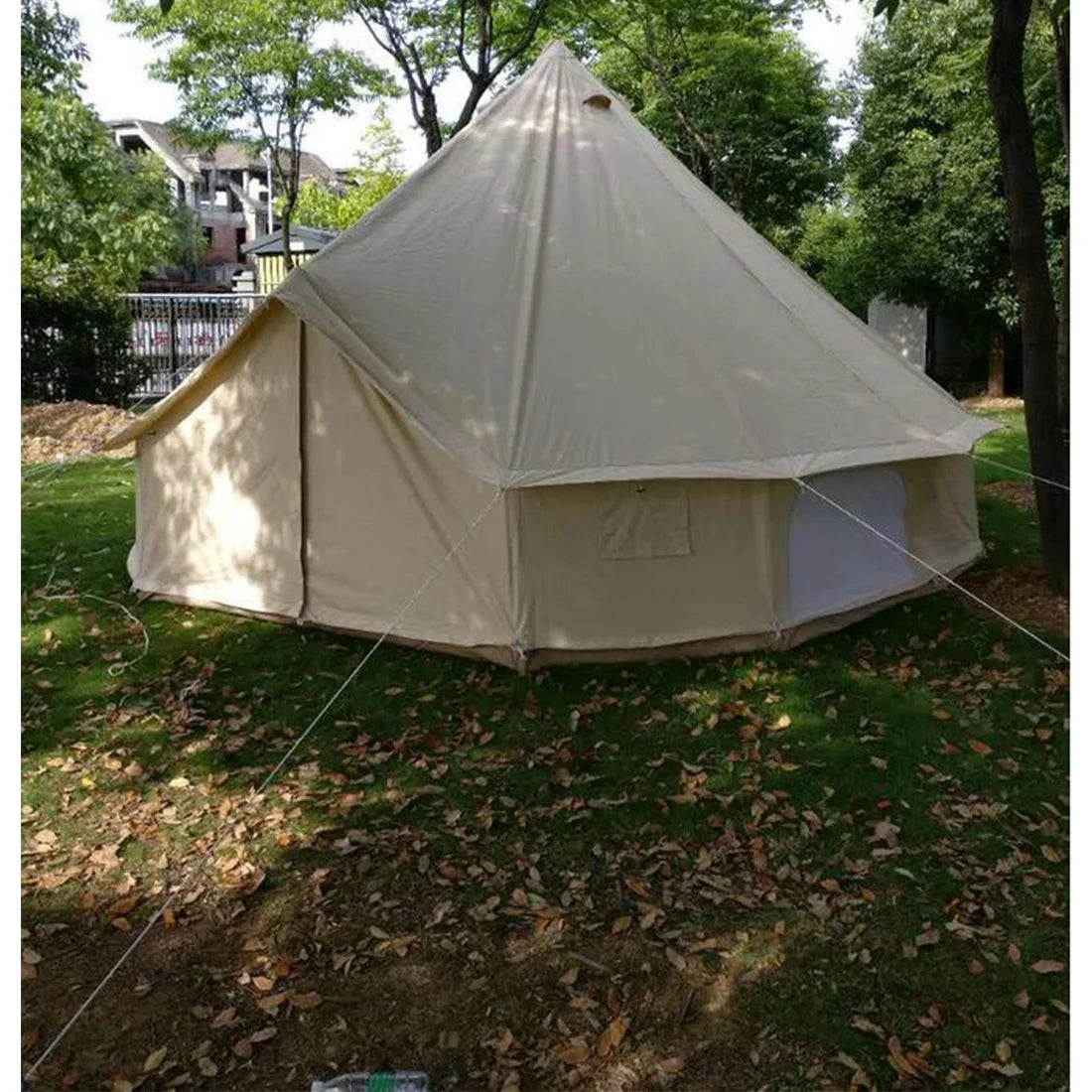 19.69ft Camping Bell Tent with Front Awning N155523