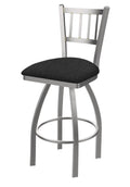 Contessa Stainless Swivel Stool with Axis Truffle Seat L636659