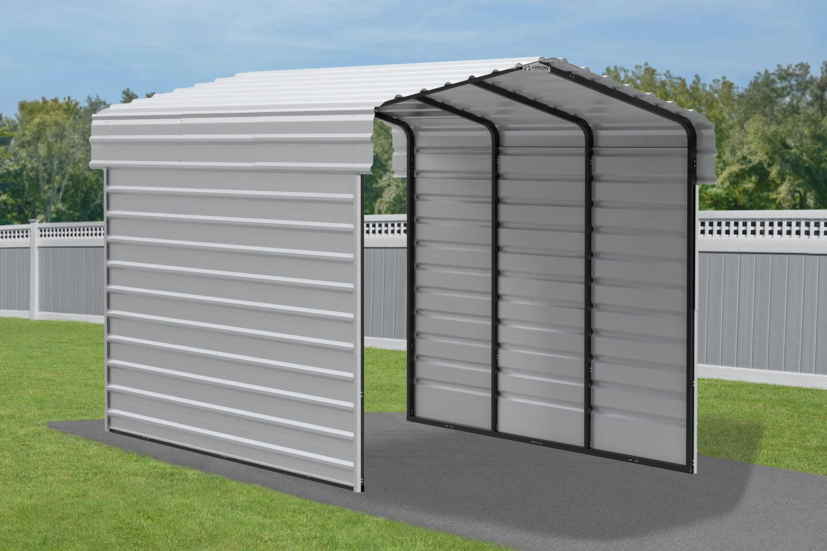 Galvanized Steel Carport Kit, 10' x 15' x 9' H56964