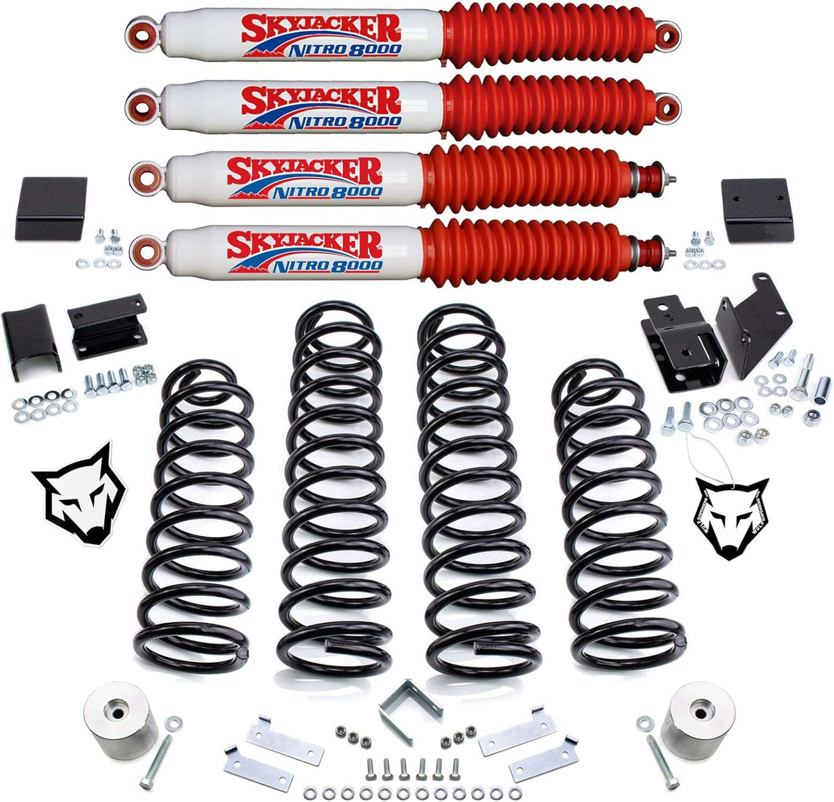 3" Lift Kit with Skyjacker Shocks for Jeep Wrangler JK C3802
