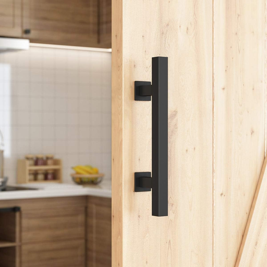 Heavy Duty Sliding Barn Door Handle, Stainless Steel, Square, Pack of 2 C8618