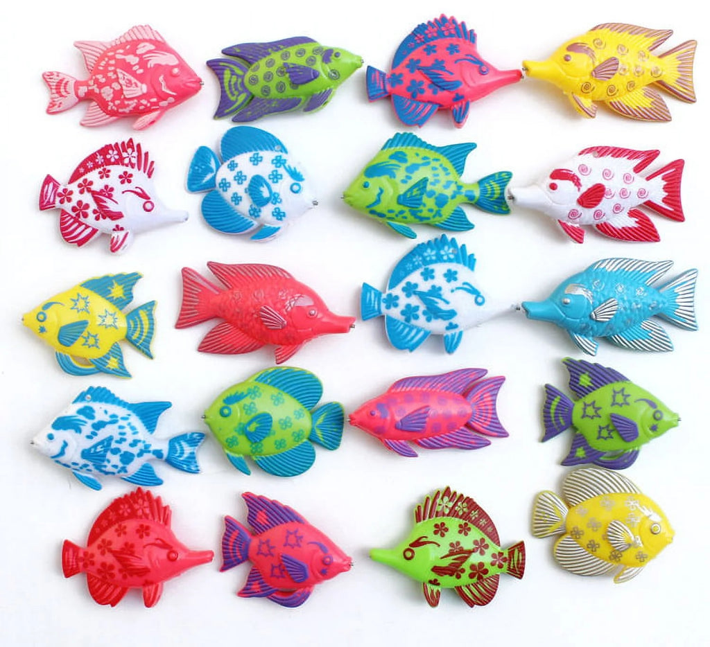 Magnetic Fishing Toy Set with 1 Fishing Rod and 6 Fishes T5881