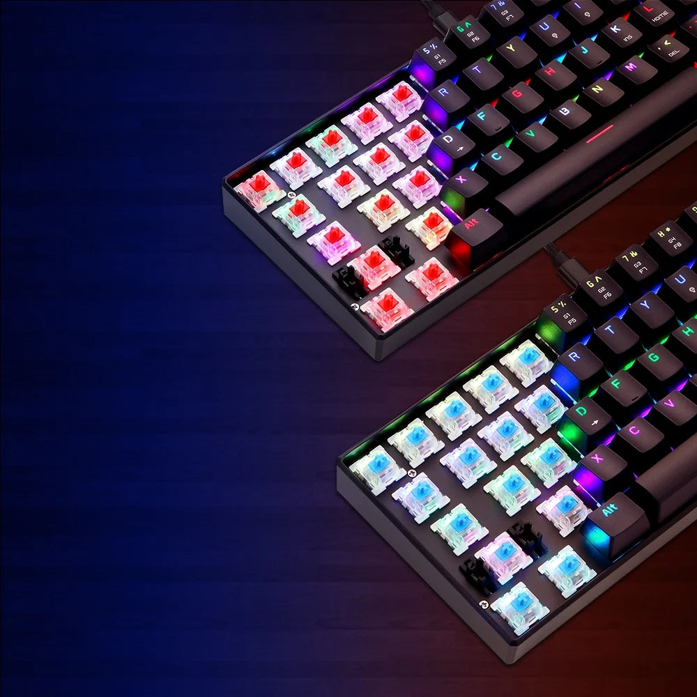61 Keys RGB USB Mechanical Gaming Keyboard F72444