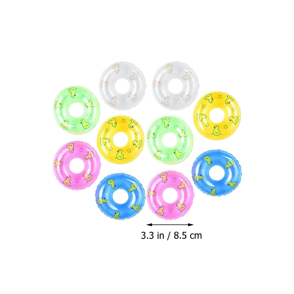 10pcs Inflatable Dolls Swim Rings Toys T16550