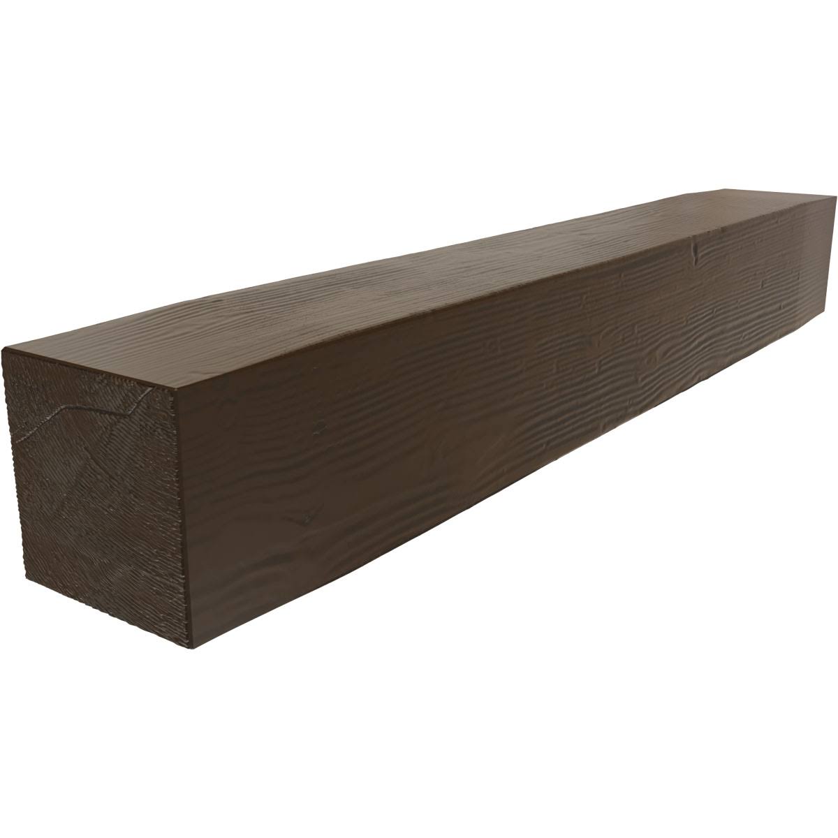 Sandblasted Faux Wood Fireplace Mantel, Burnished Mahogany C5453