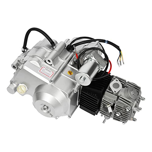 140cc 4 Stroke Engine Motor, Complete Engine Kit Single Cylinder Horizontal 4-speed Transmission Manual Clutch CDI Q7311