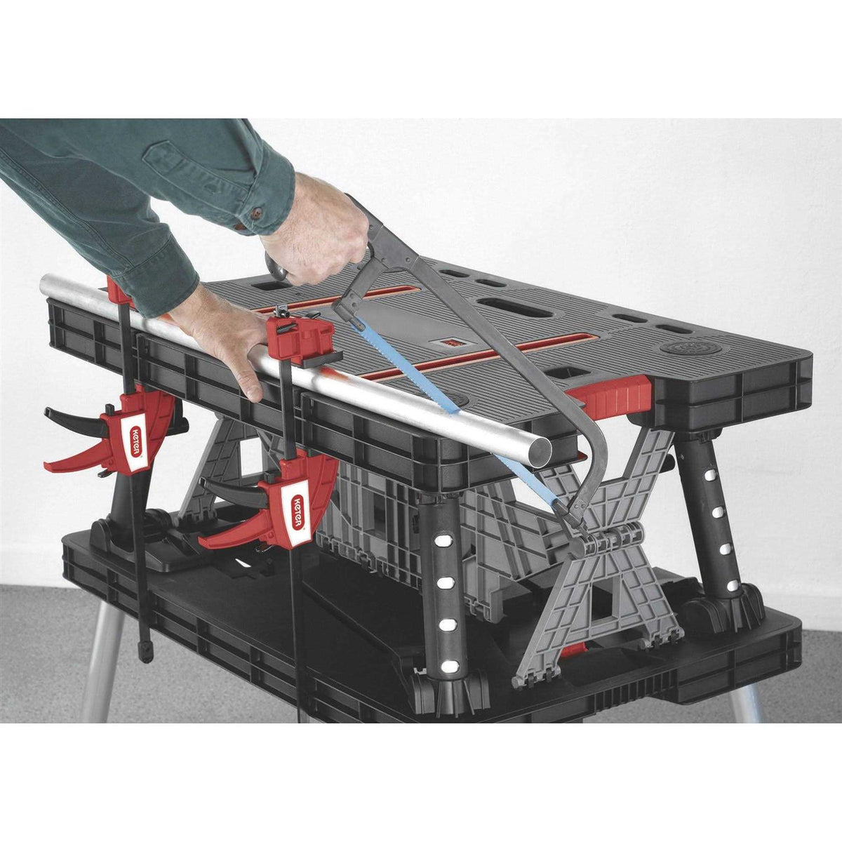 Folding Work Table with Extendable Legs V159