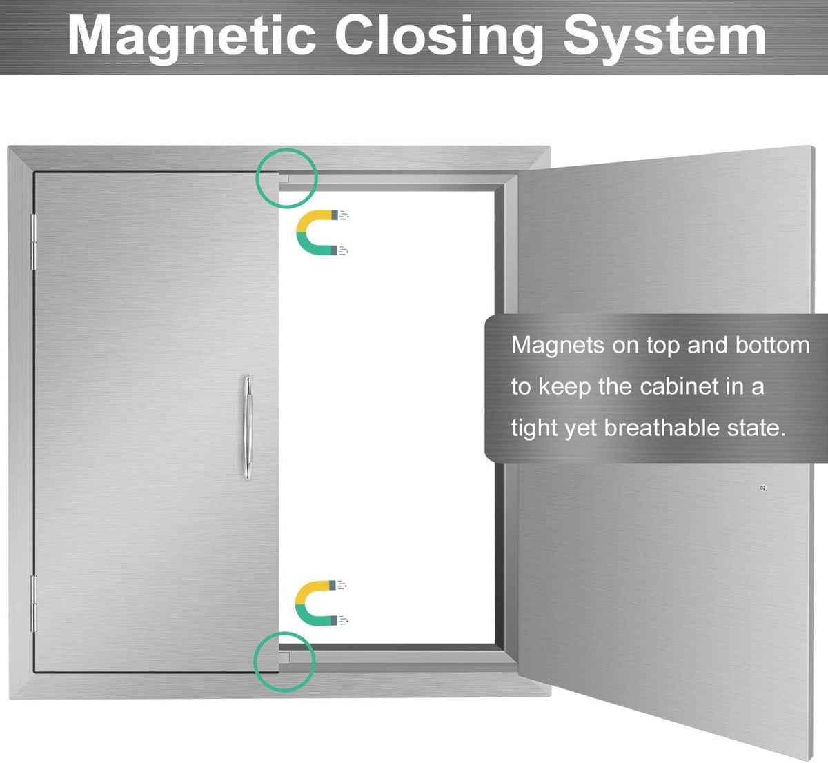 Stainless Steel Outdoor Kitchen Door U54380