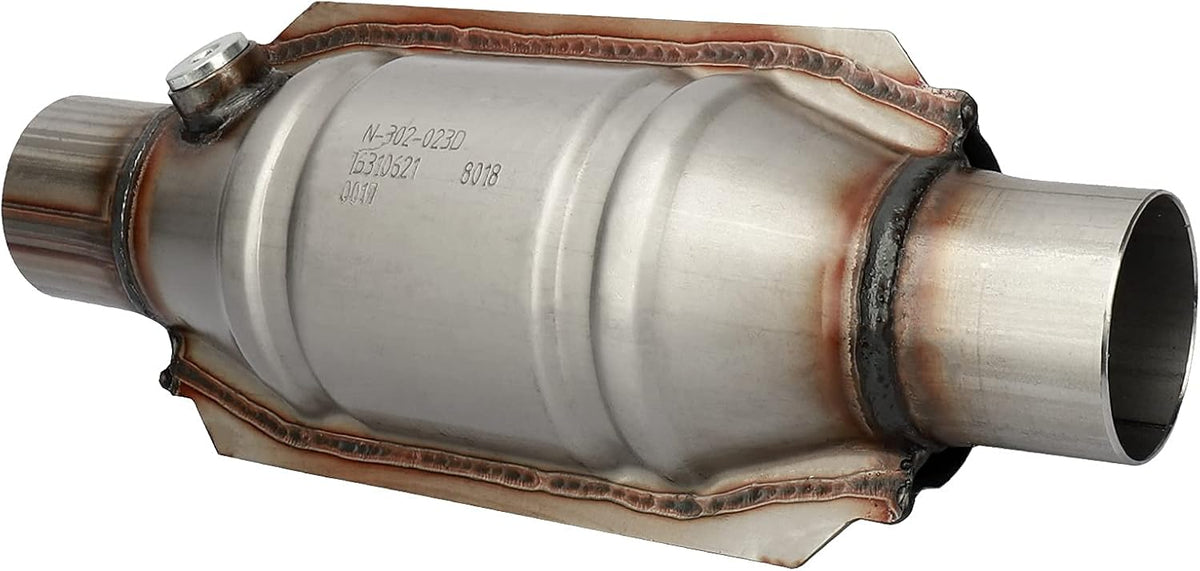 2.25" Inlet/Outlet Universal Catalytic Converter with O2 Port & Heat Shield, Pack of 2 U108