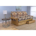 Rustic Walnut Finish Futon L597