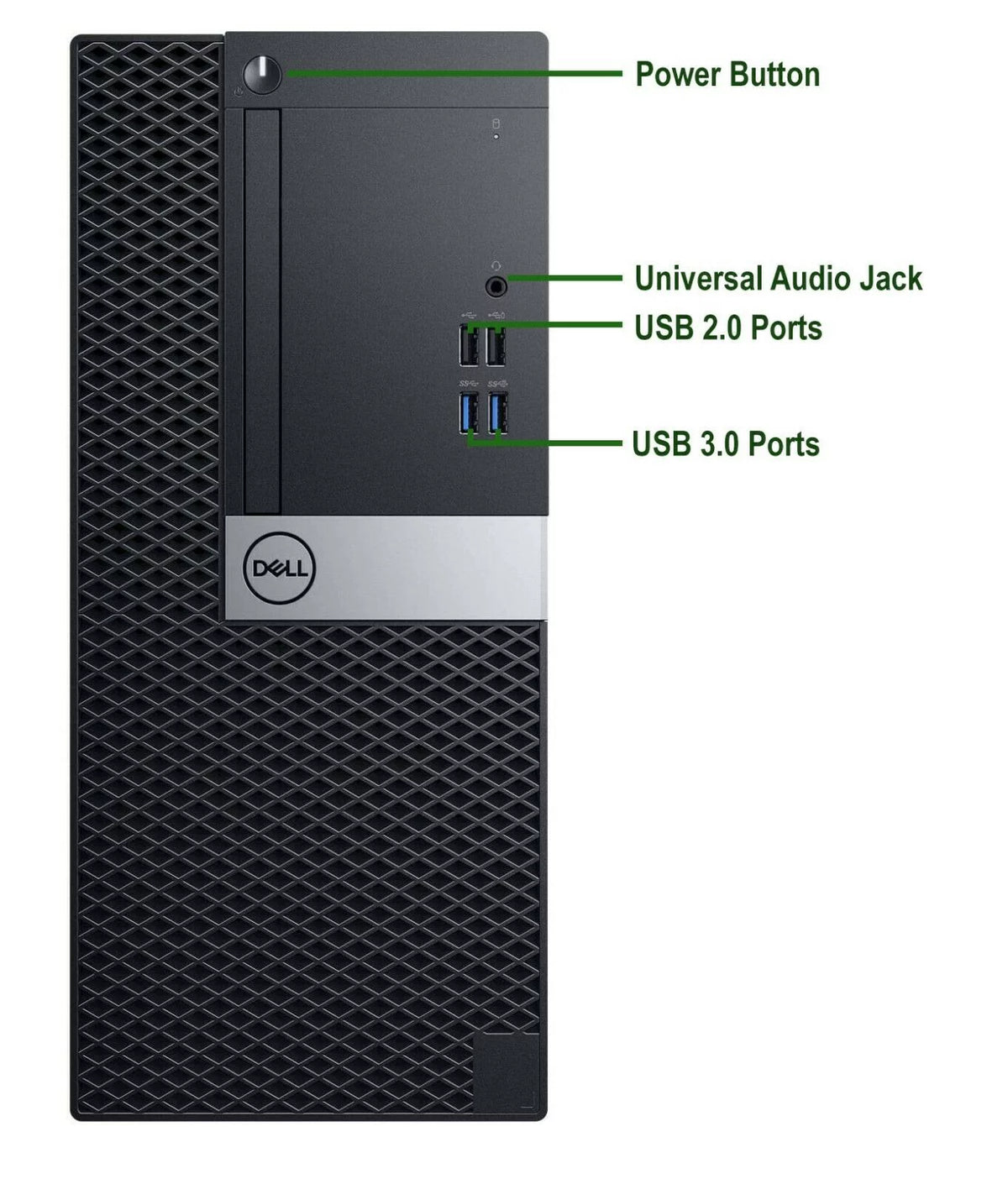 Dell Gaming Tower Desktop PC, Intel Core i5 6th Gen, 16GB DDR4 Ram, 256GB SSD + 2TB HDD, NVIDIA GT 1030 DDR5, WiFi, RGB Keyboard & Mouse, Windows 10 Pro Refurbished S5134
