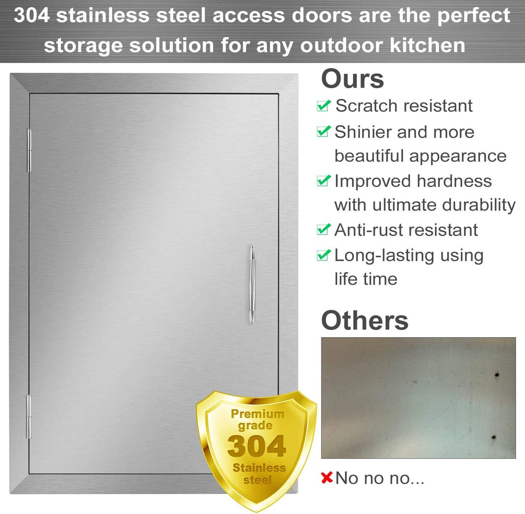 Stainless Steel Outdoor Kitchen Door U54380
