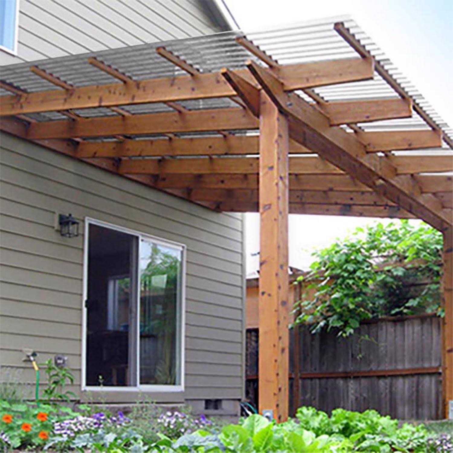 26 in. x 12 ft. Corrugated Polycarbonate Roof Panel A8244
