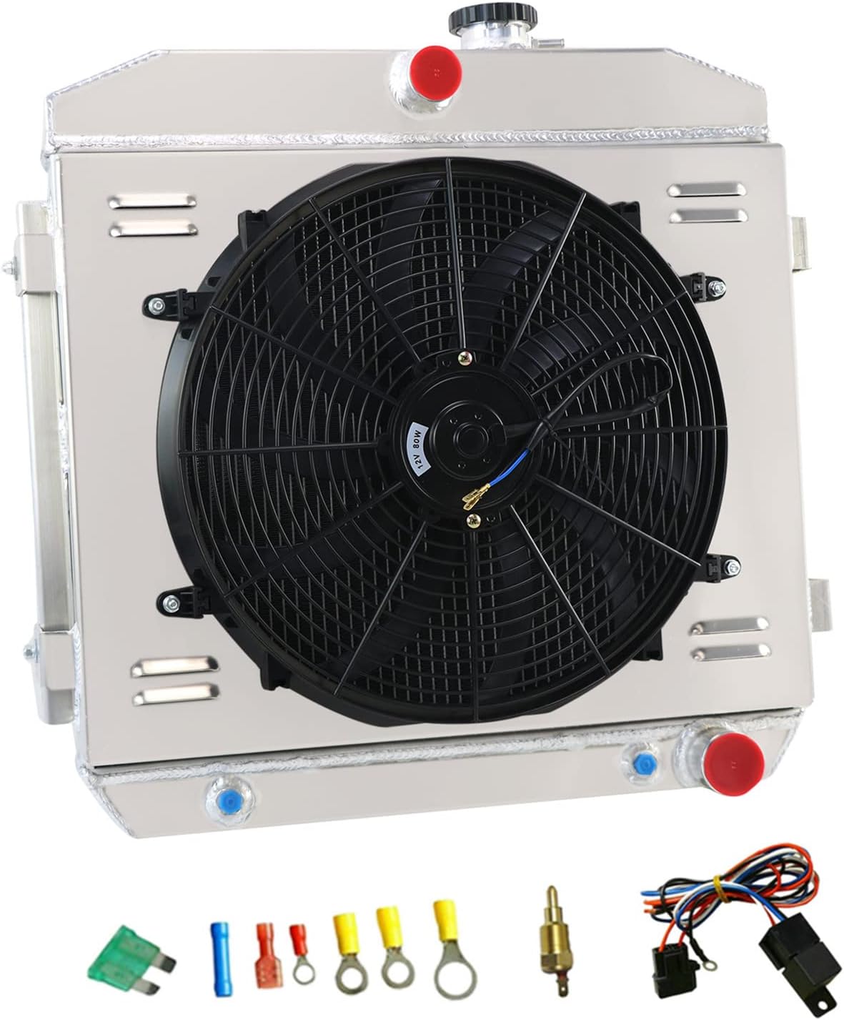 Aluminum Radiator for 1955-1957 Chevy Nomad Bel Air Del Ray H11641
