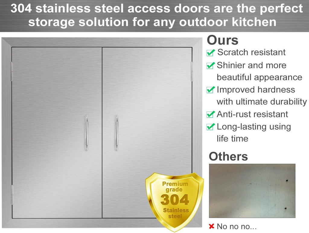 Stainless Steel Outdoor Kitchen Door U54380
