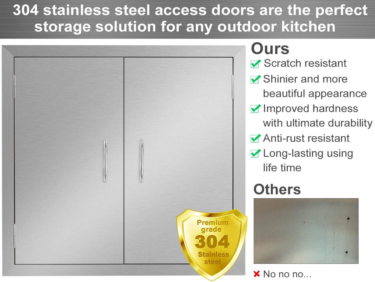 Stainless Steel Outdoor Kitchen Door U54380