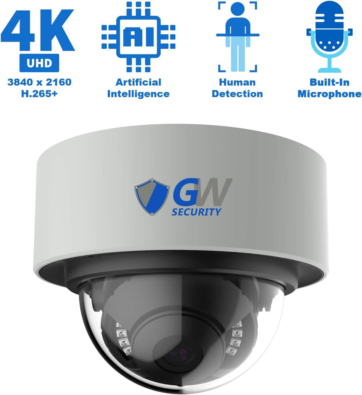 16 Channel 4K NVR Security Camera System with 12 Dome Camera X593423