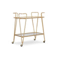 Silver Mid-Century Bar Cart L6947