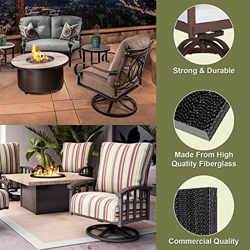 8 Pack Fiberglass Spring Plates for Patio Rocking Chair Replacement, 2.5" x 5" x 0.25" R43235