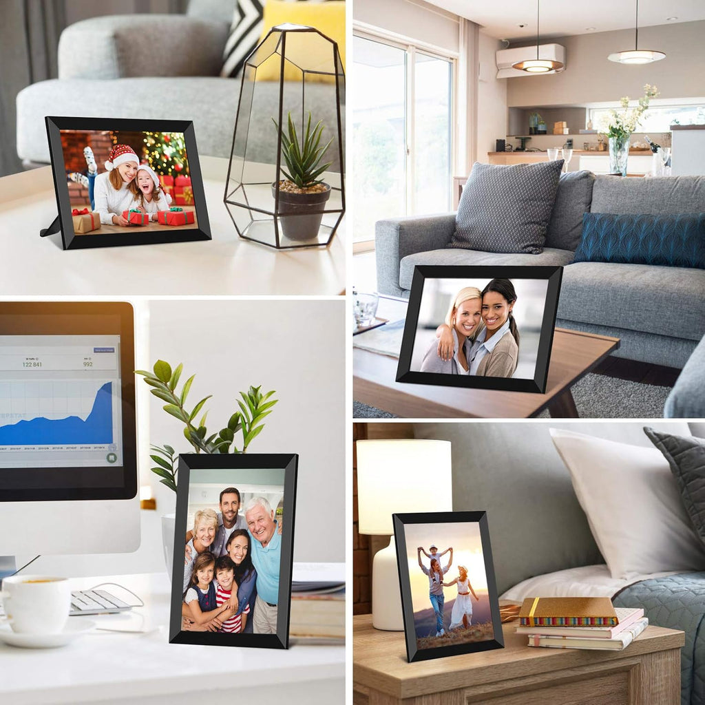 Digital Photo Frame WiFi 8 Inch Touch Screen 16GB Storage J643