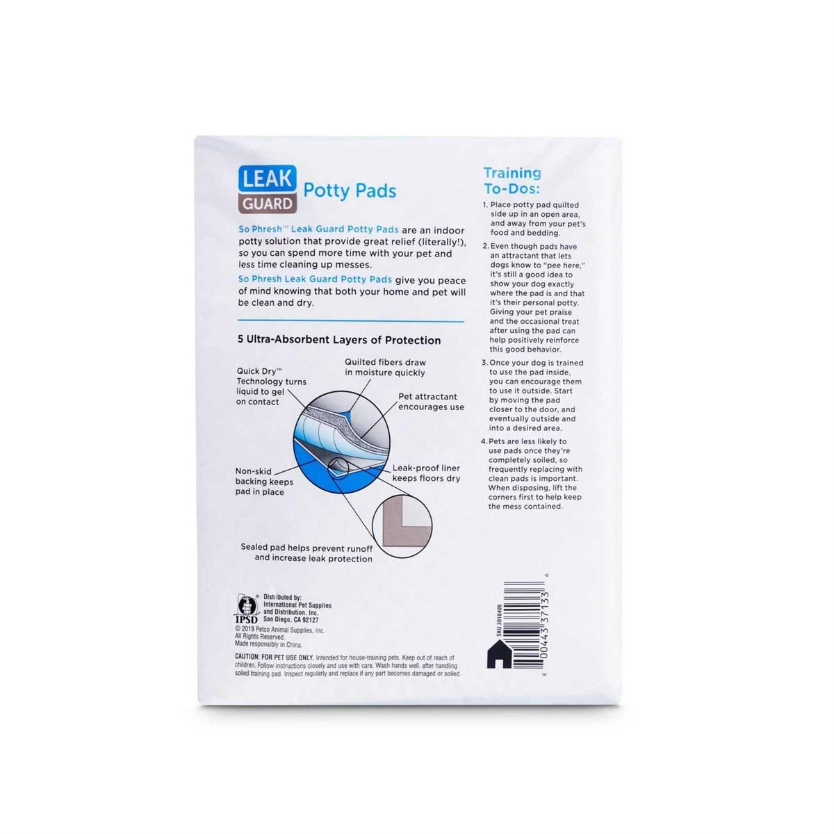 Large Leak Guard Quilted Potty Pads E985