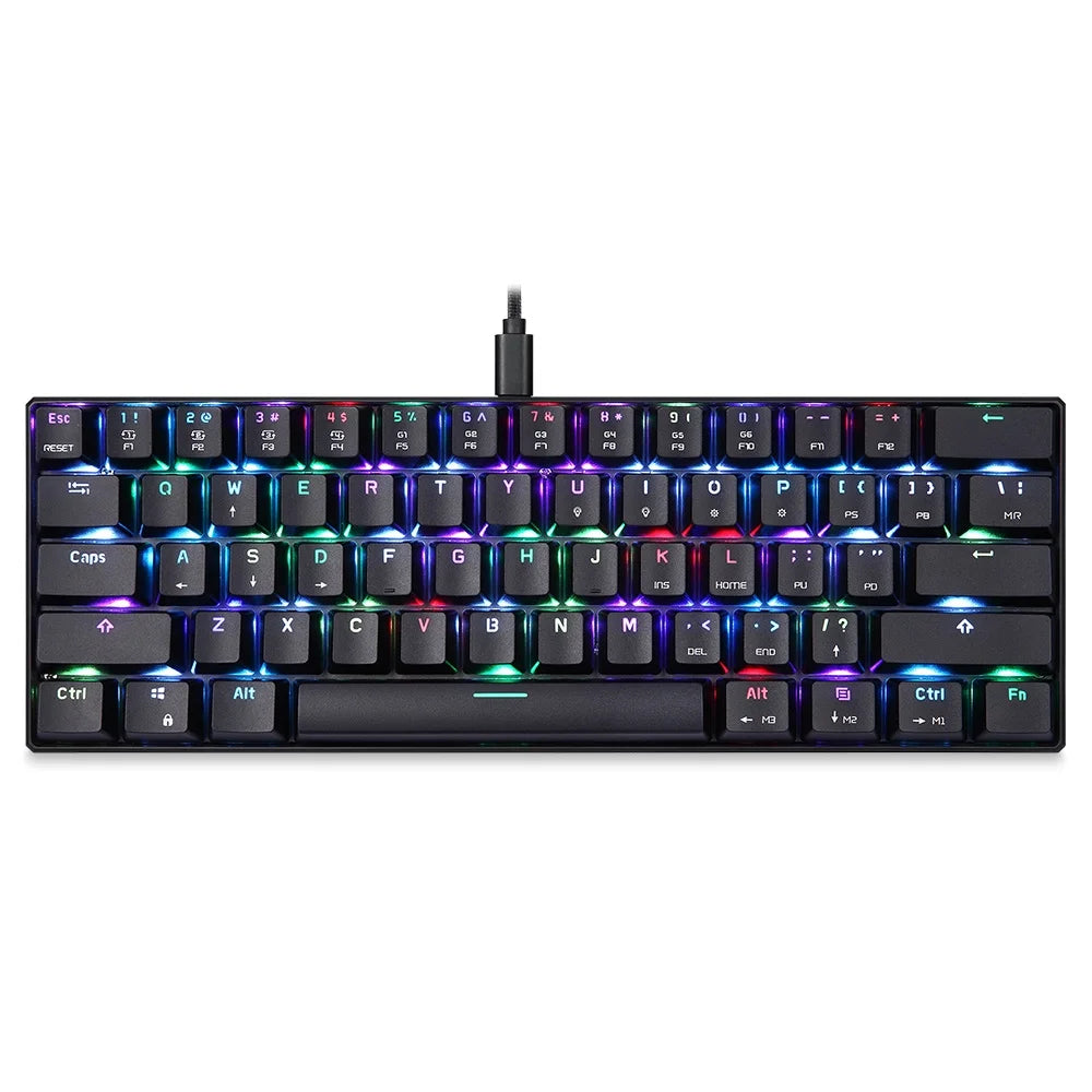 61 Keys RGB USB Mechanical Gaming Keyboard F72444