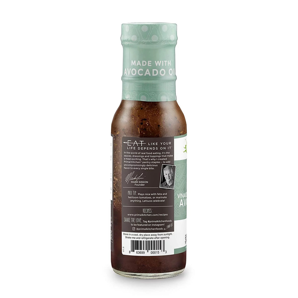 Greek Vinaigrette & Marinade with Avocado Oil 8 fl oz Pack of 2 F7367